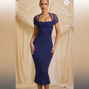 Oh Polly Slinky Jersey Open-Back Midaxi‎ Dress